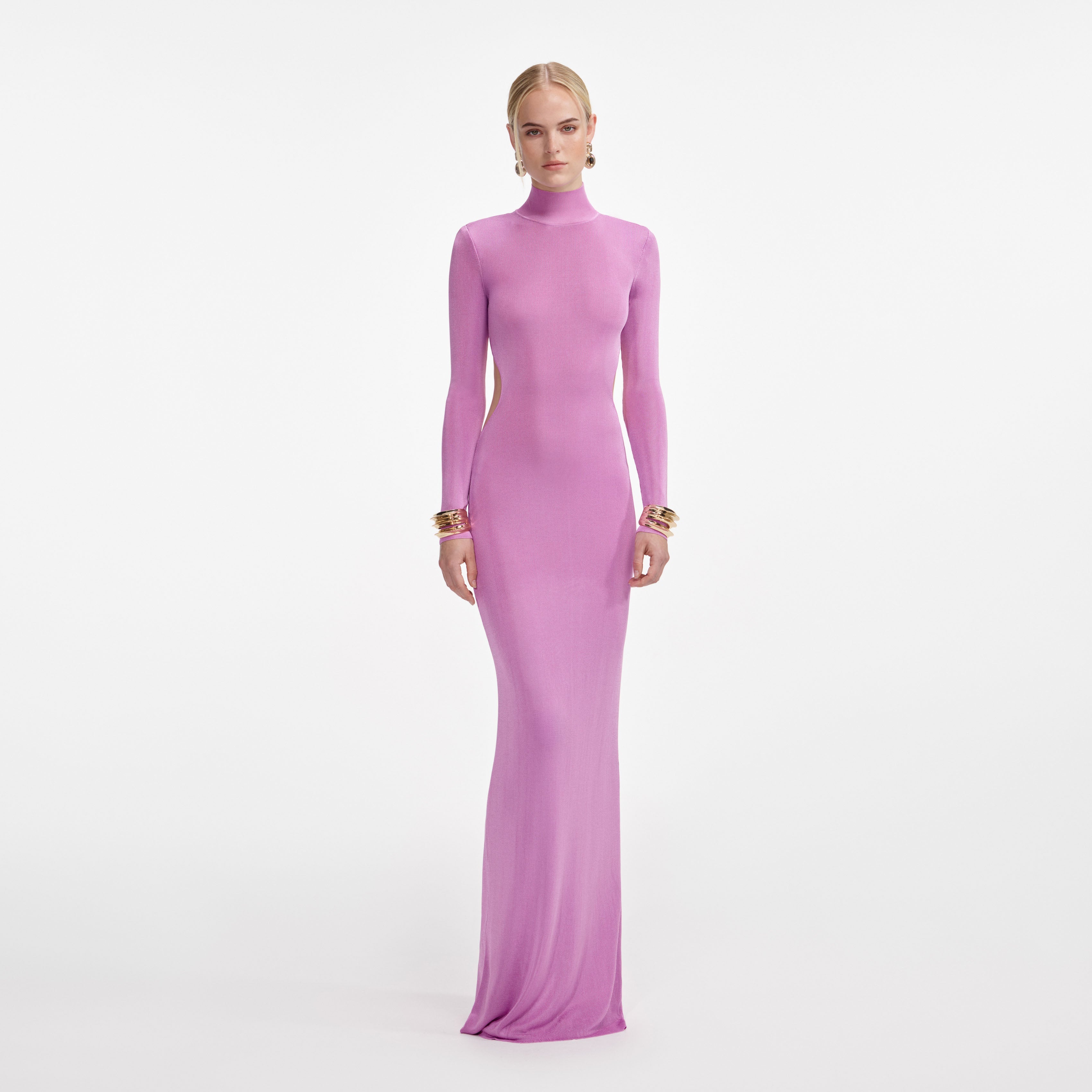 Pink Viscose Knit Maxi Dress Pink Viscose Knit Maxi Dress