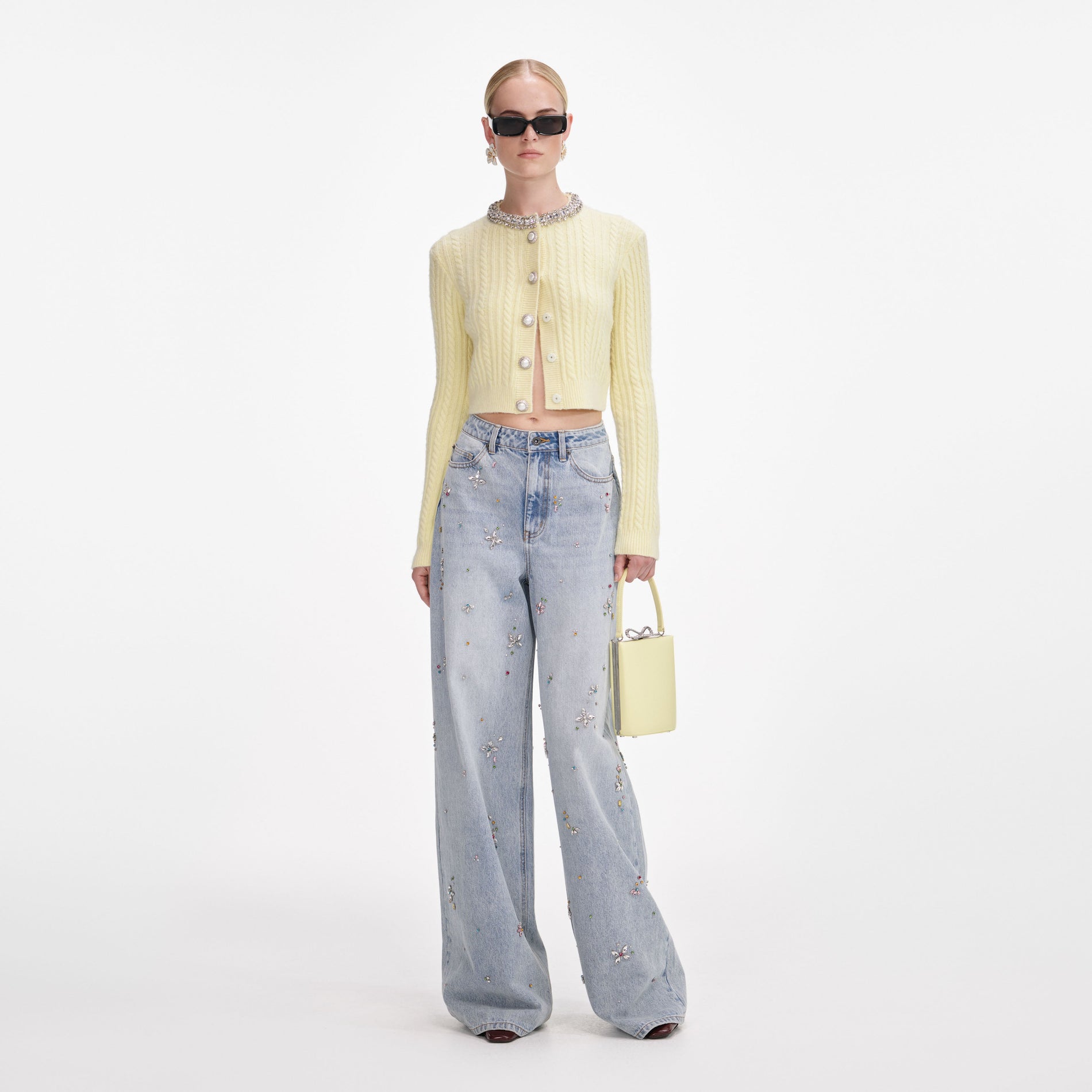 Yellow Alpaca Cardigan