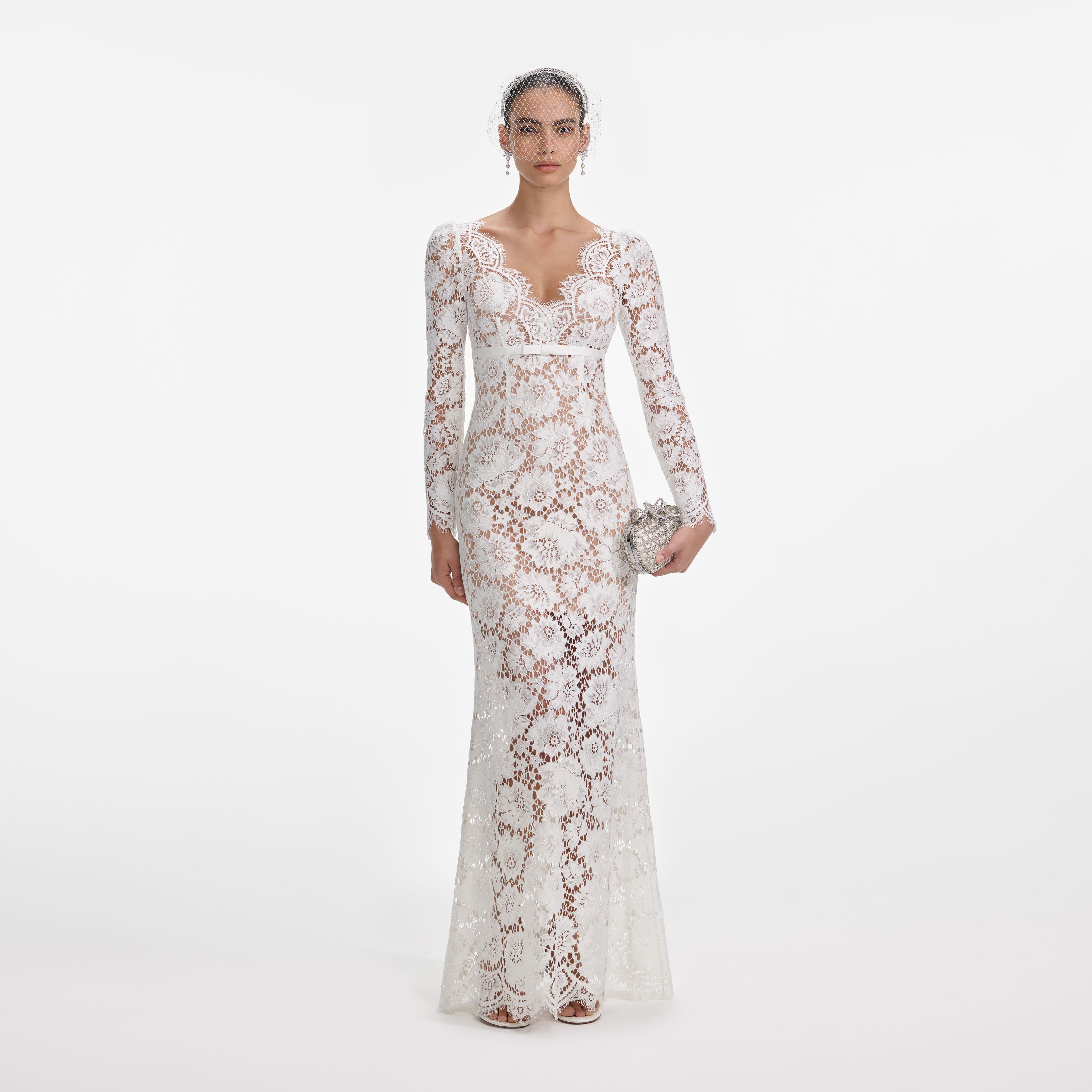 White Floral Lace Maxi Dress White Floral Lace Maxi Dress