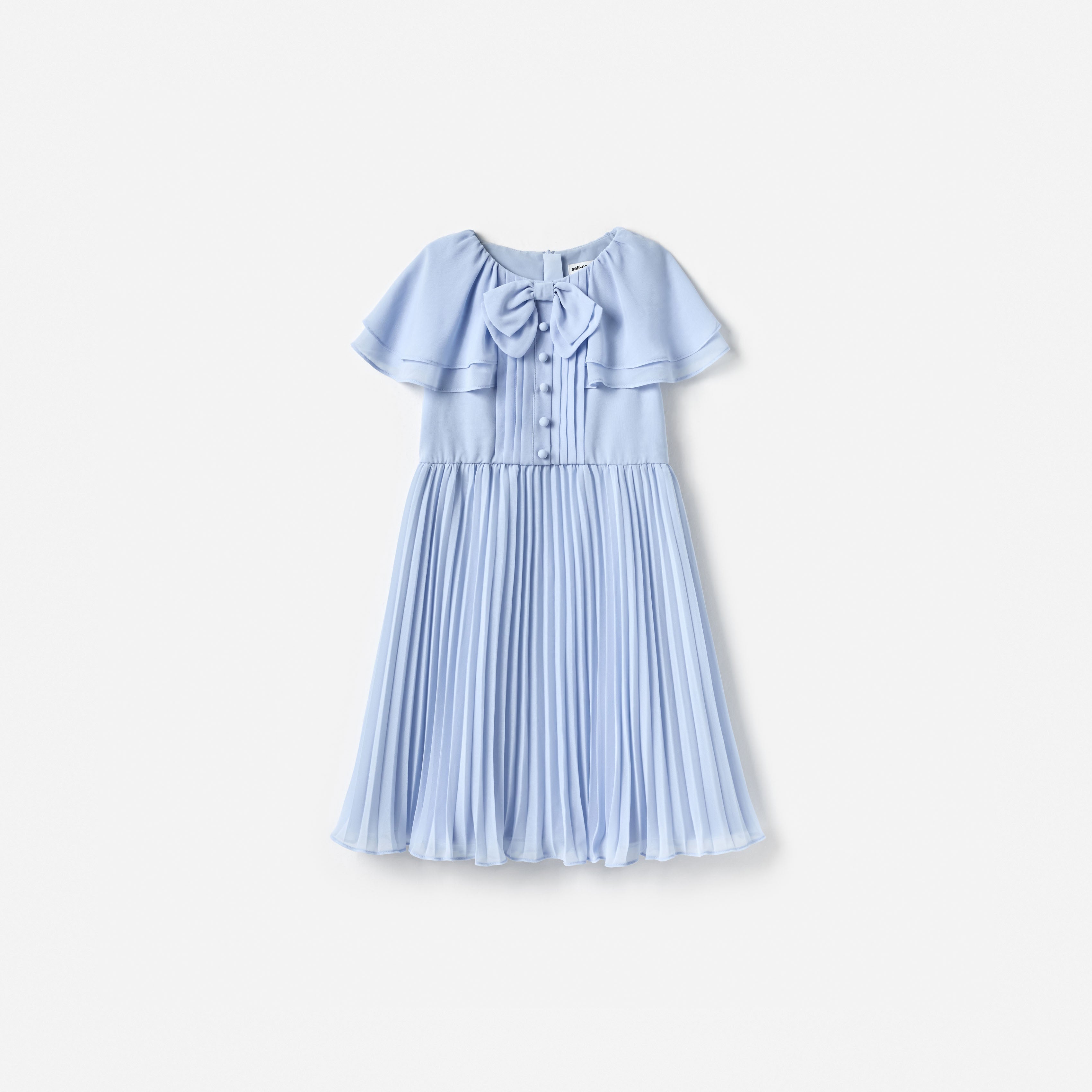 Blue Pleated Chiffon Dress self-portrait-US Blue Pleated Chiffon Dress self-portrait-US