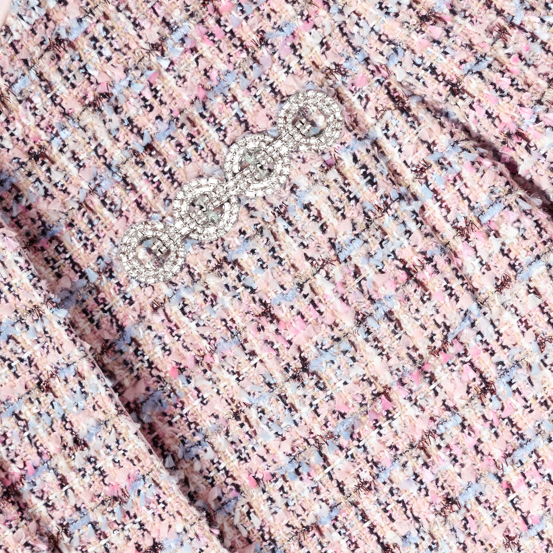 Pink Boucle Fur Jacket