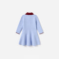 Blue Flat Knit Dress