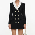Black Tailored Blazer Mini Dress