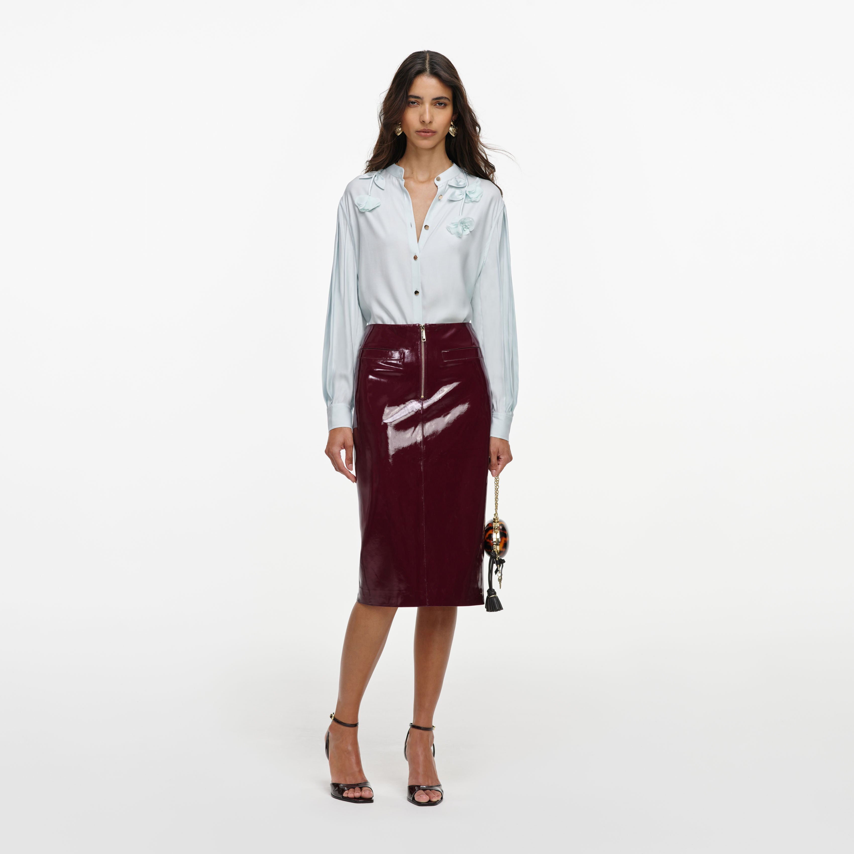 Light Blue Viscose Blouse