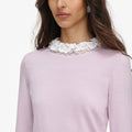 Pink Flower Light Knit Jumper