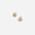 Small Gold Crystal Knot Earring