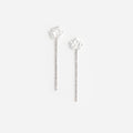 Pearl Flower Crystal Droplet Earring