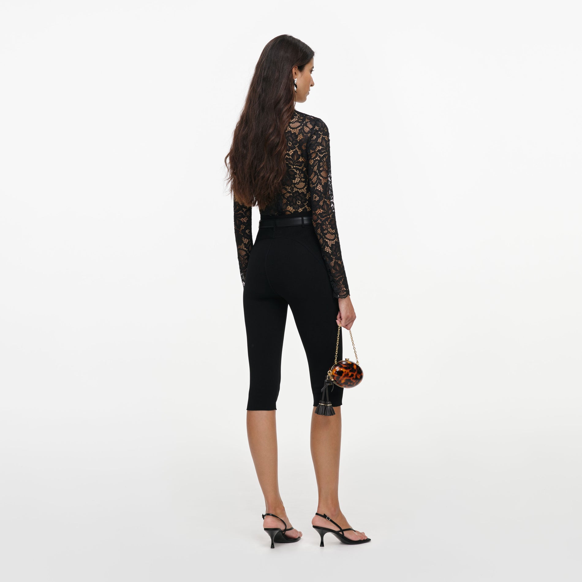 Black Capri Knit Leggings