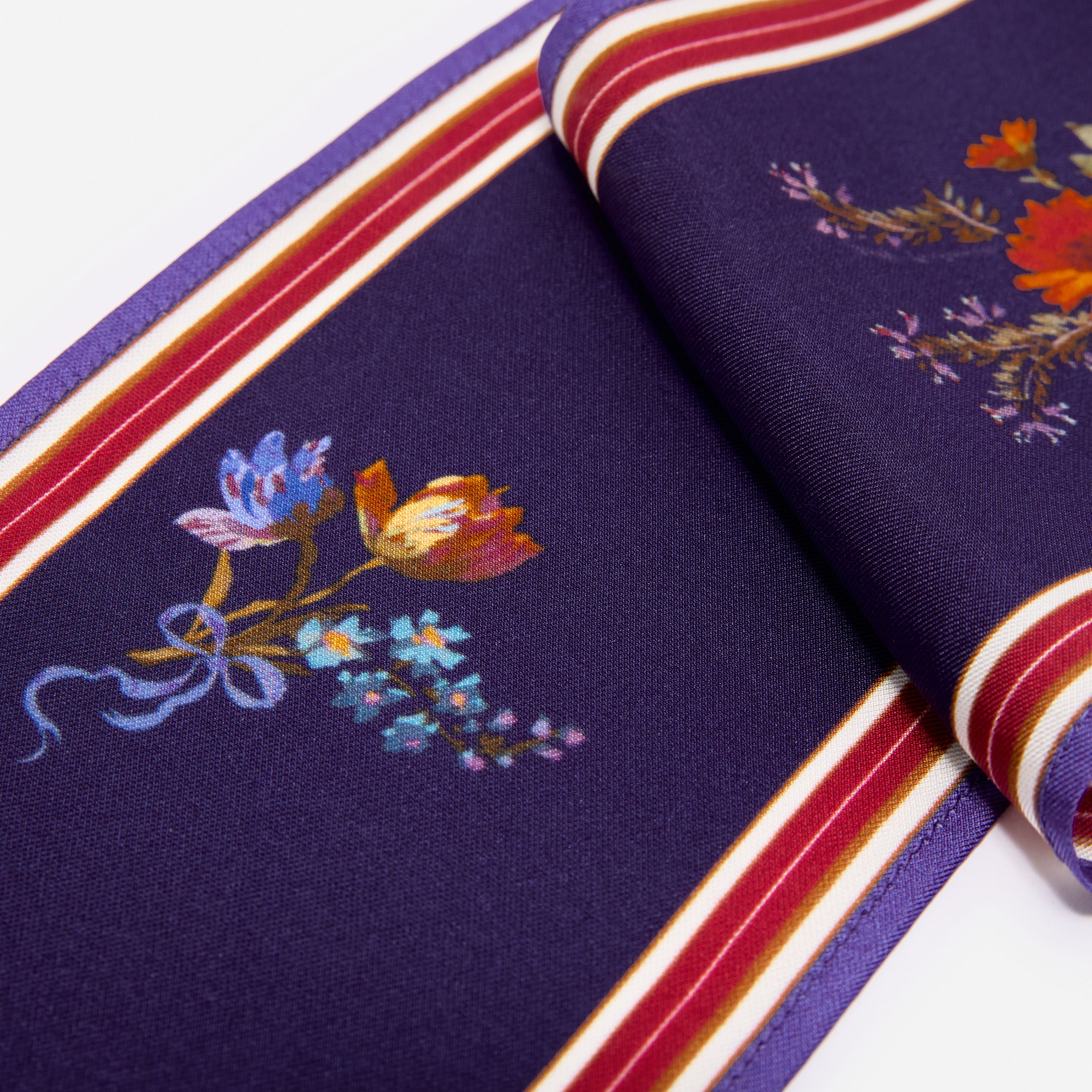 Floral Printed Twill Scarf