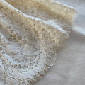 Ivory Cotton Lace Midi Dress