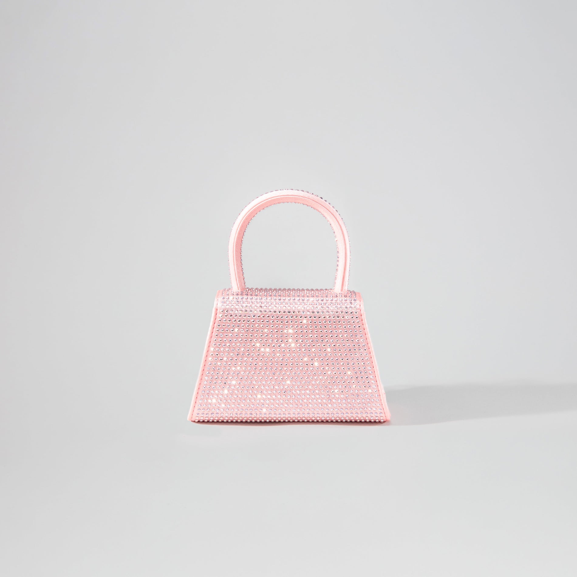 Pink Rhinestone Micro Bow Bag