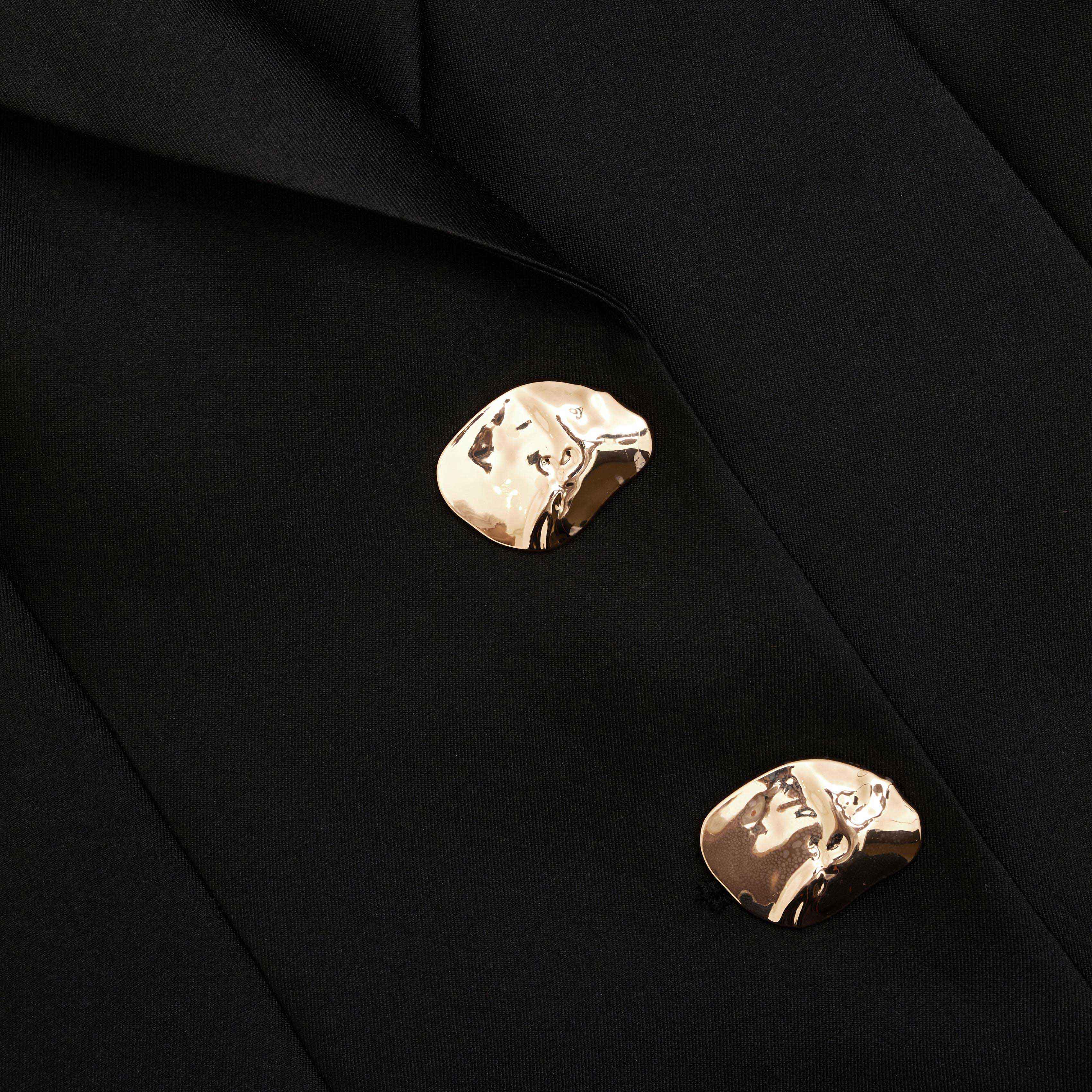Black Taffeta Blazer