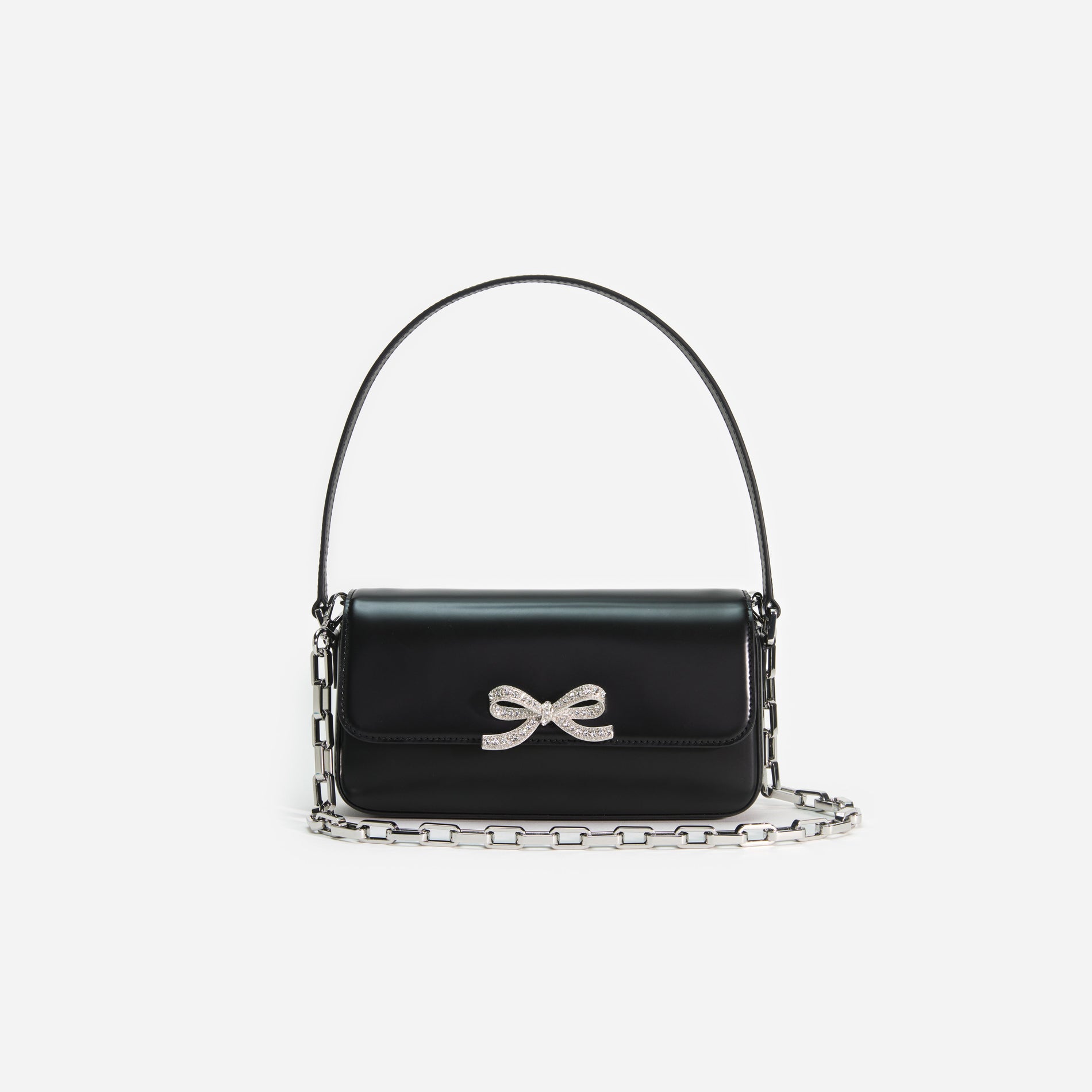 Black Leather Shoulder Bag