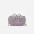Lilac Chainmail Clutch Bag