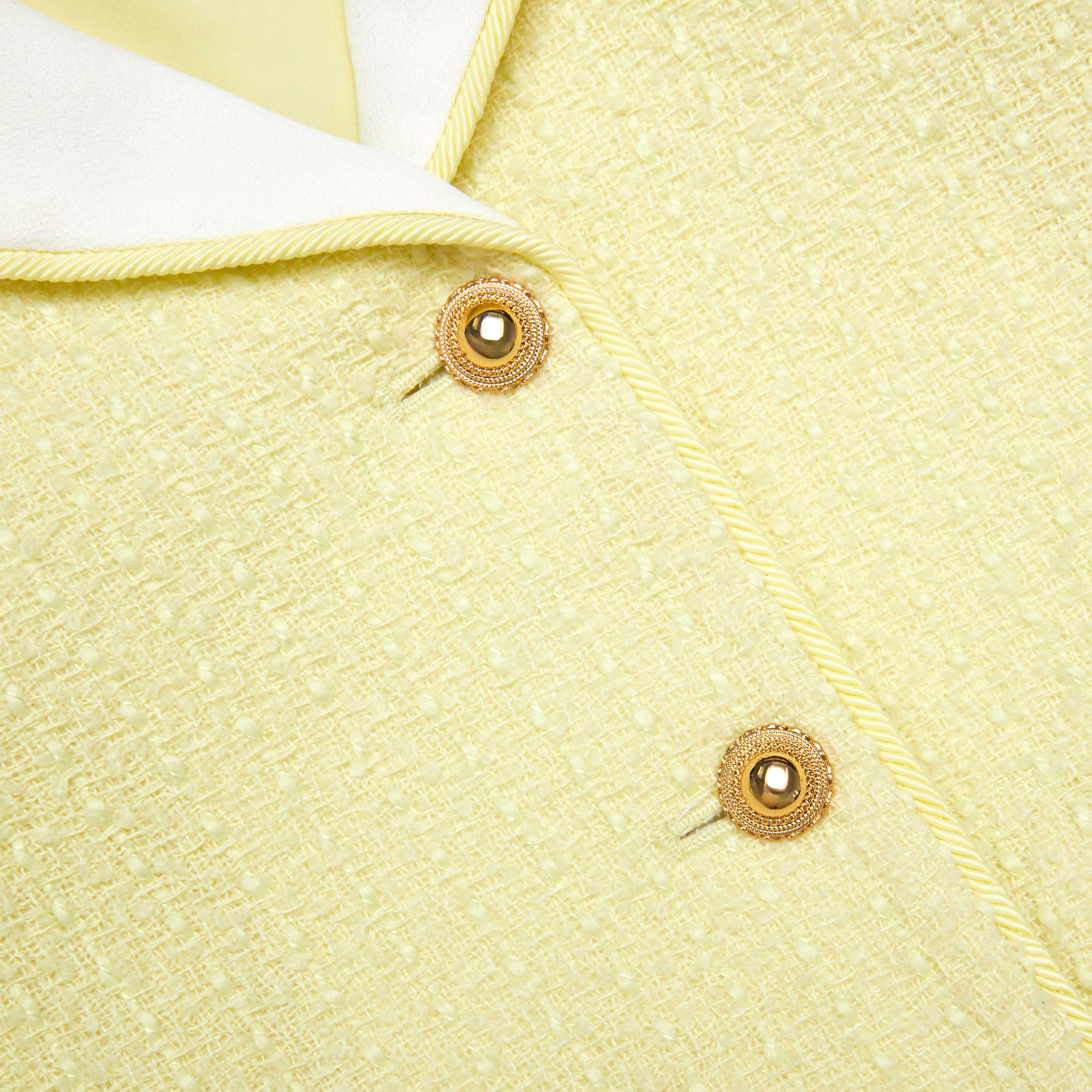 Yellow Boucle Jacket