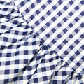 Navy Gingham Taffeta Dress