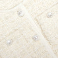 Cream Textured Bow Detail Cardigan