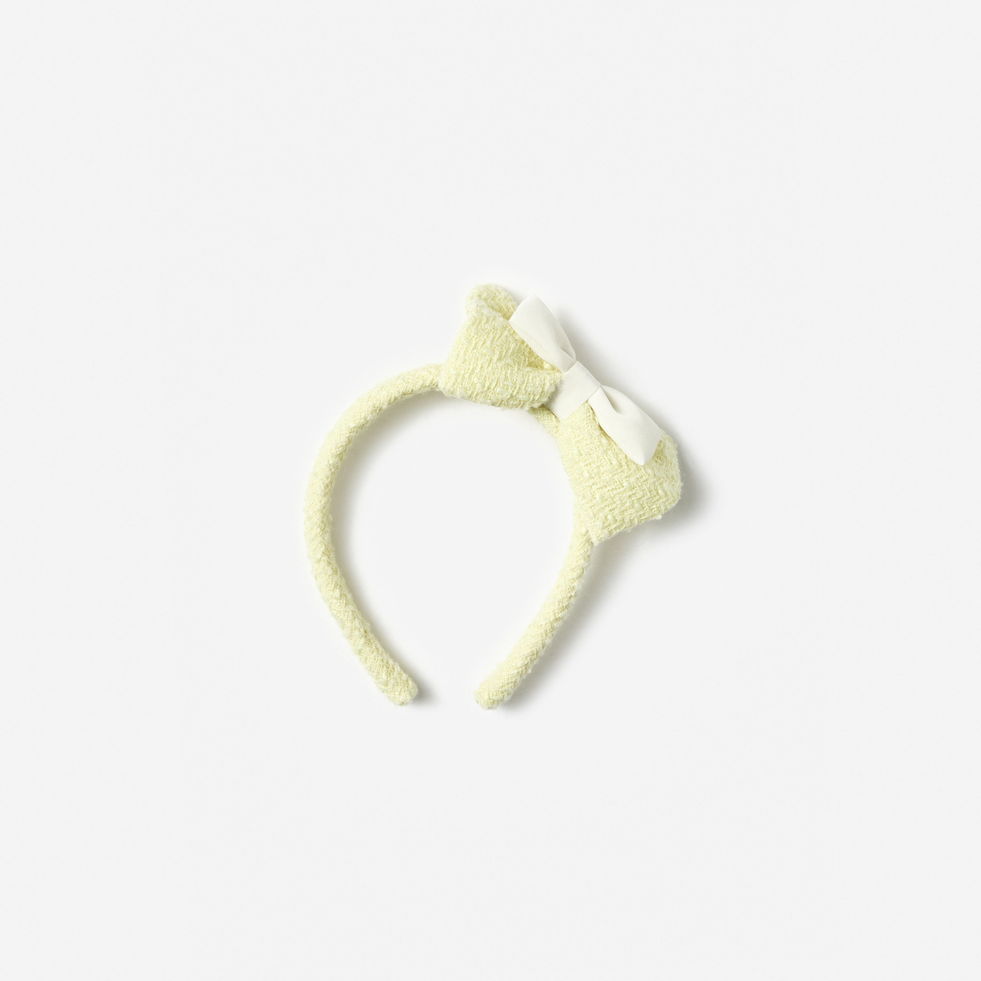 Yellow Boucle Bow Headband