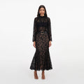 Black Lace Midi Skirt