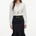Cream Viscose Lace Top