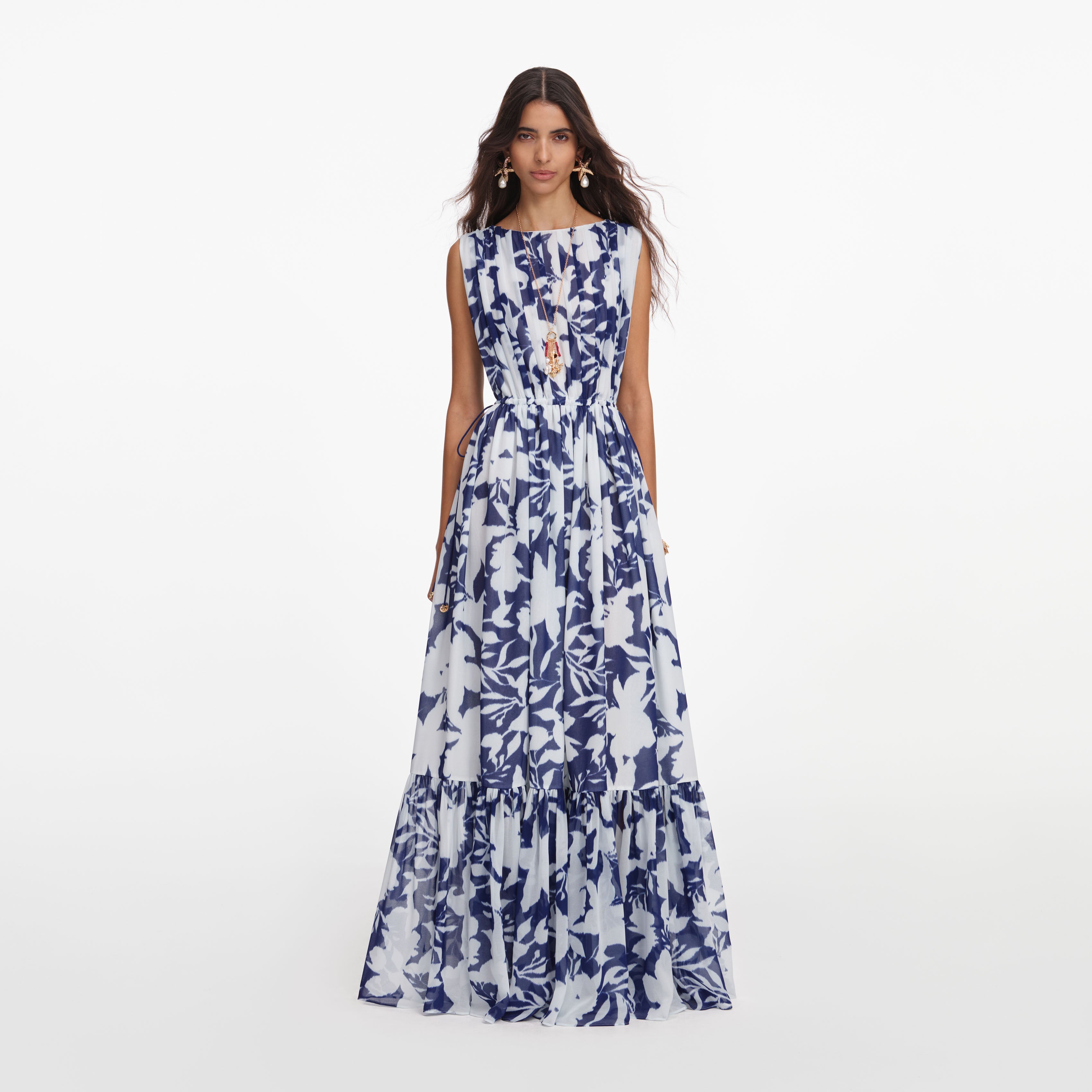 Printed Georgette Maxi Dress Printed Georgette Maxi Dress