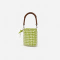 Green Crystal Chain Mini Tote Bag