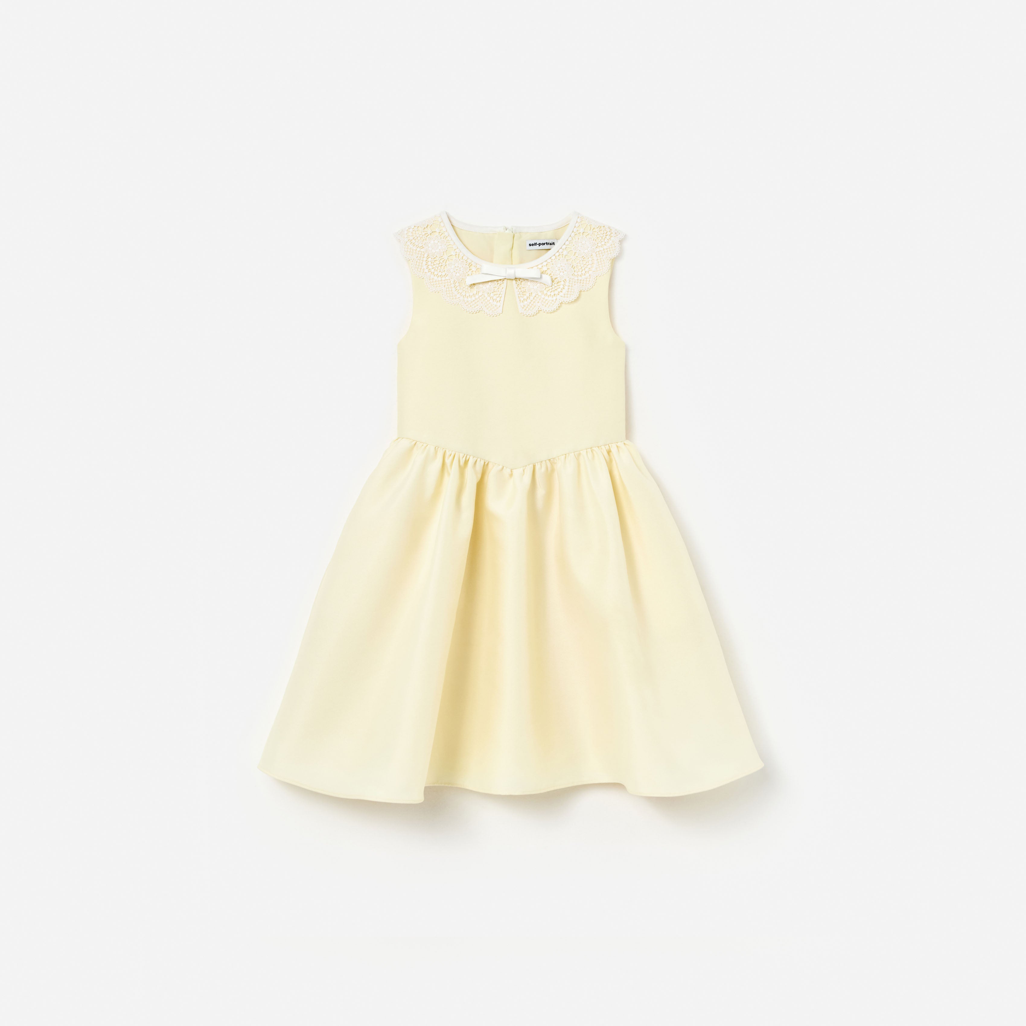 Yellow Taffeta Lace Dress – self-portrait-US