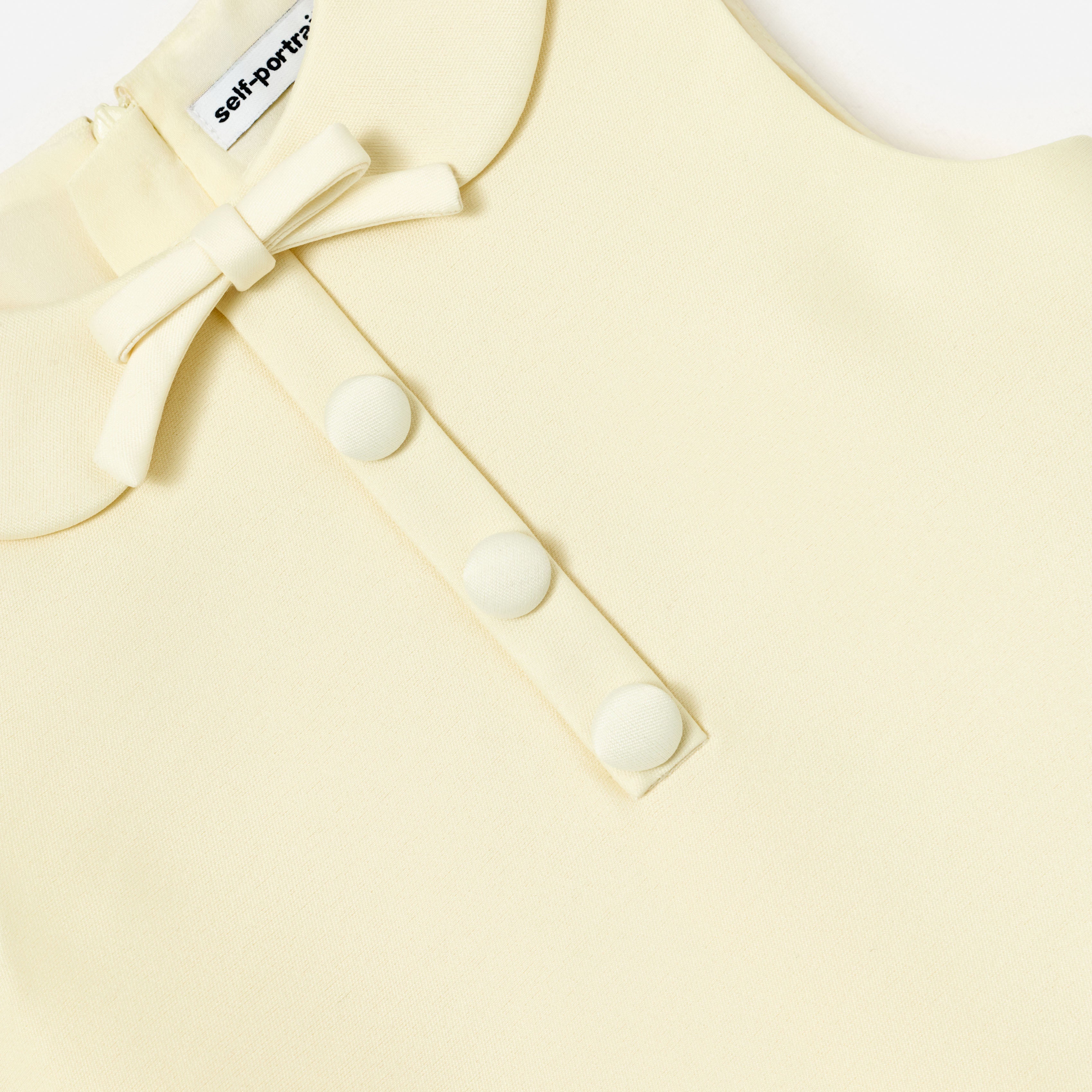 Yellow Taffeta Shift Dress