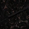 Black Tulle Lace Sequin Midi Dress