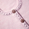 Pink Knit Crop Cardigan