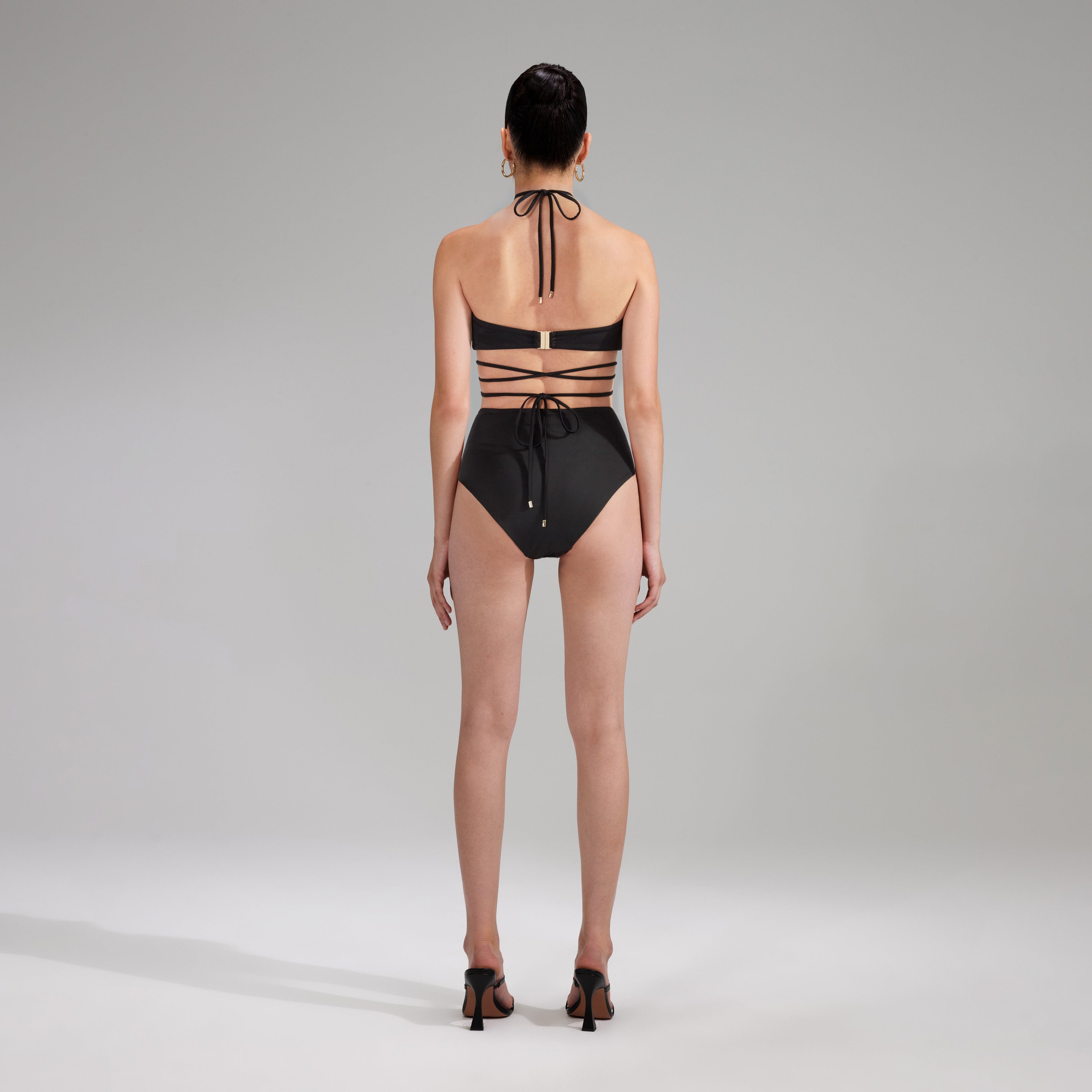 Black High Cut Bikini Brief