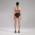 Black High Cut Bikini Brief