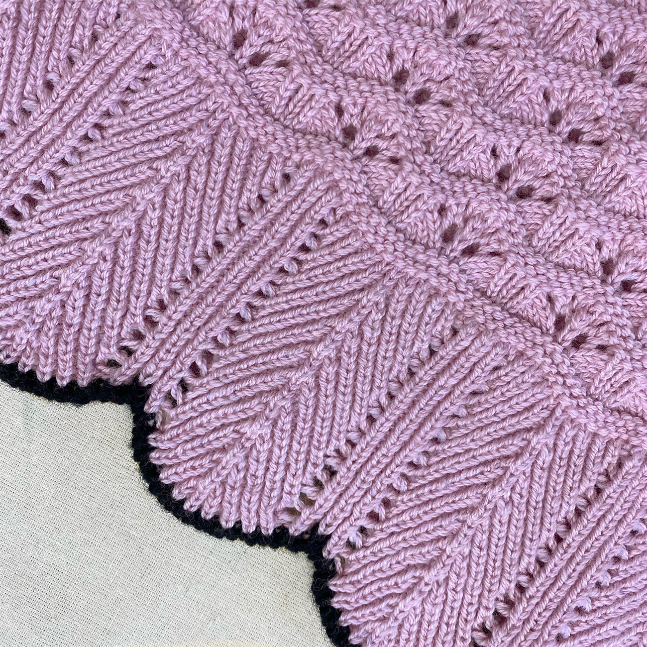 Lilac Crochet Knit Mini Skirt