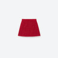 Red Knit Skirt