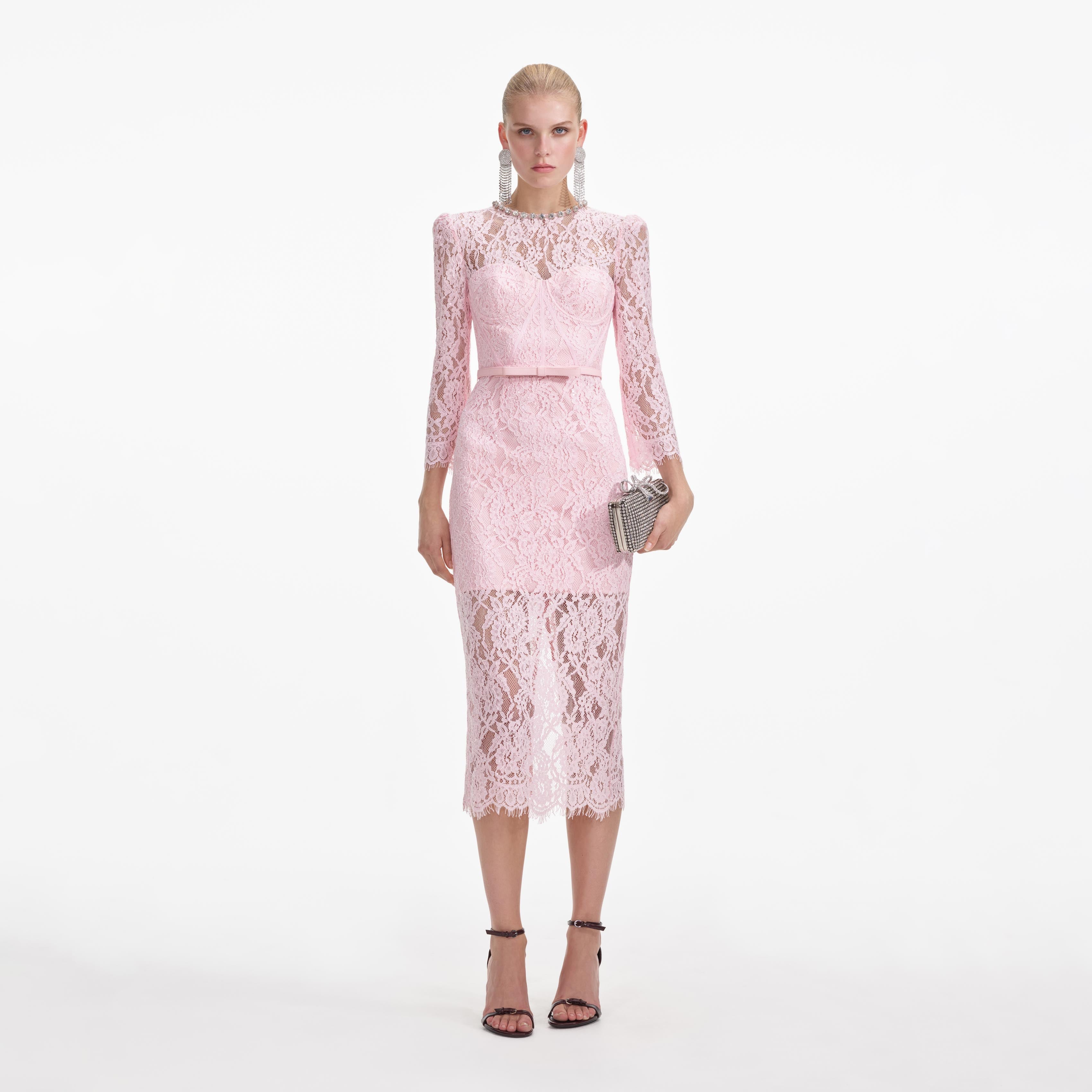 tenna lace bustier midi dress Tenna Lace Bustier Midi Dress