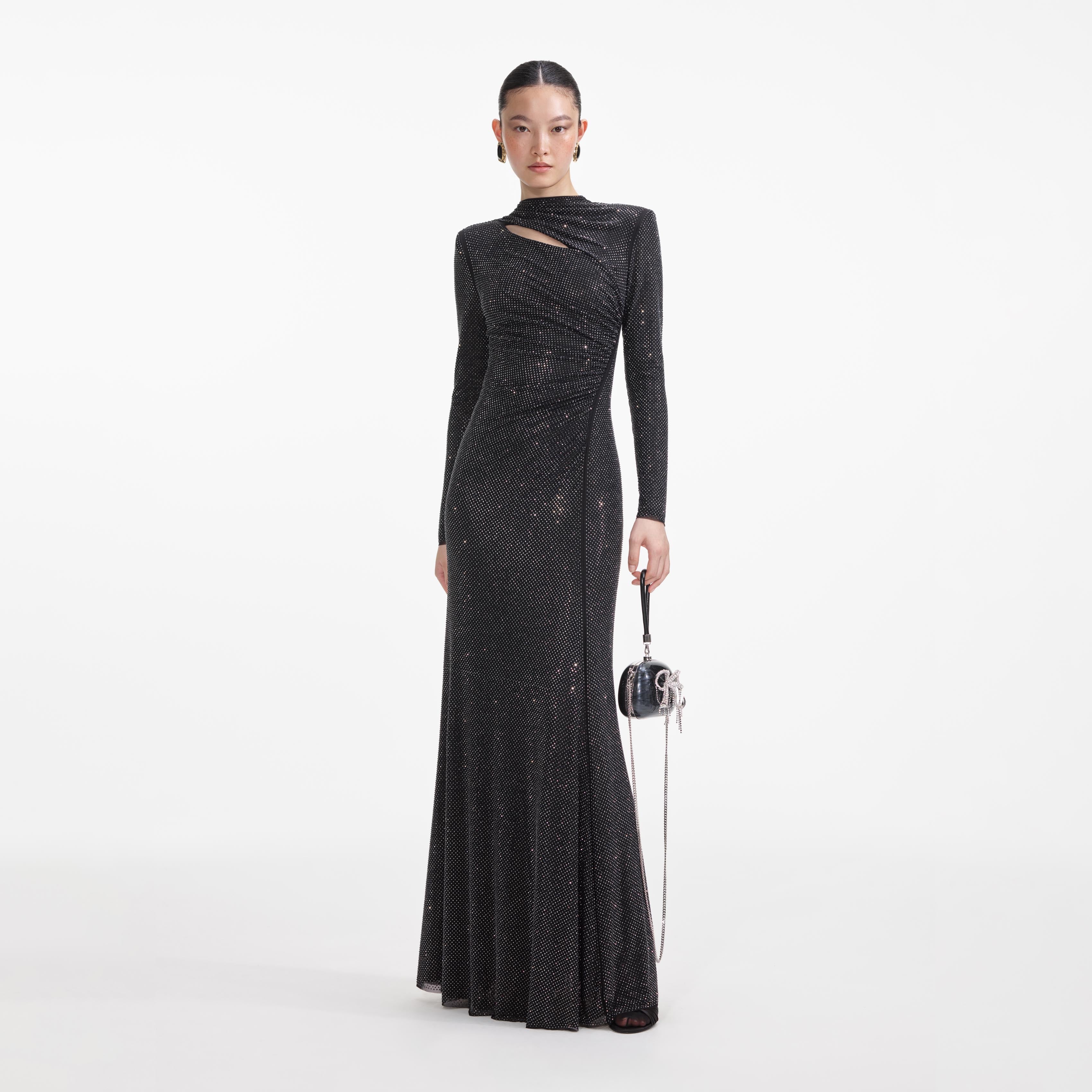 black diamond rhinestone dress Sol Black Rhinestone Mini Dress, L
