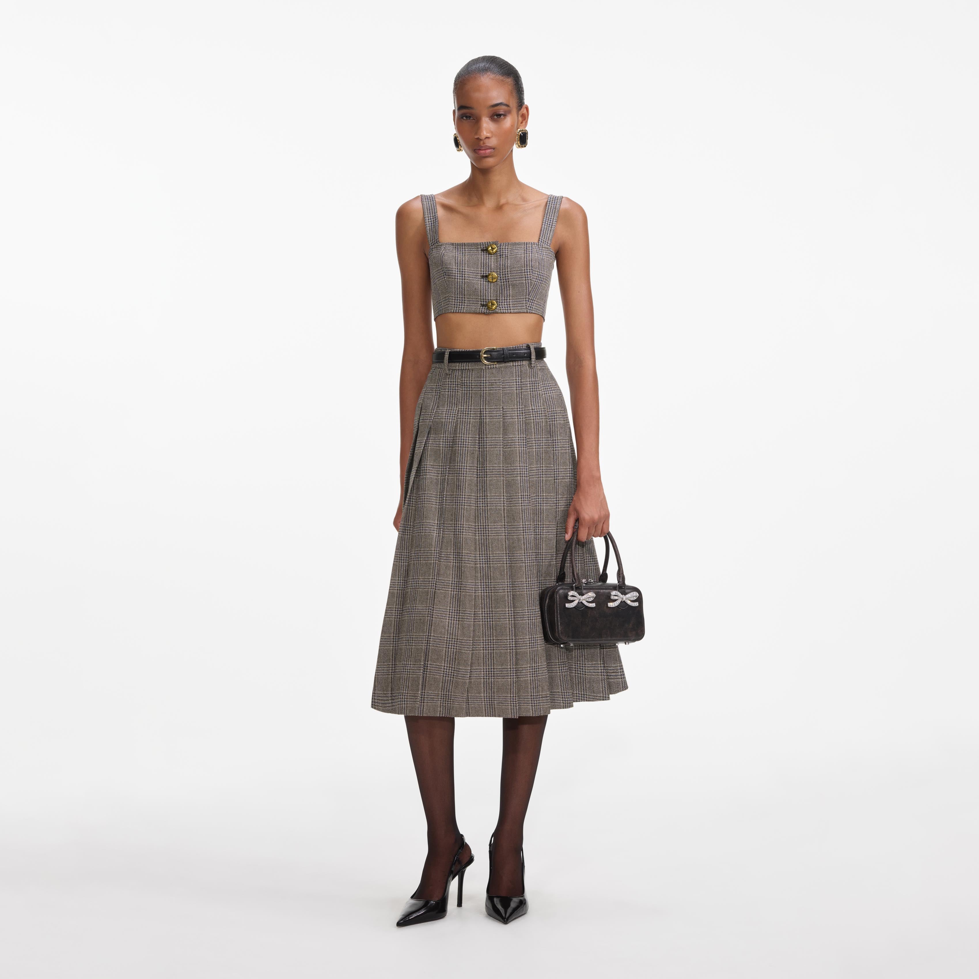 pleated midi skirt dress Black Ribbed Off Shoulder Fold Down Neck Pleated Skirt Midi Dress *FINAL SALE*