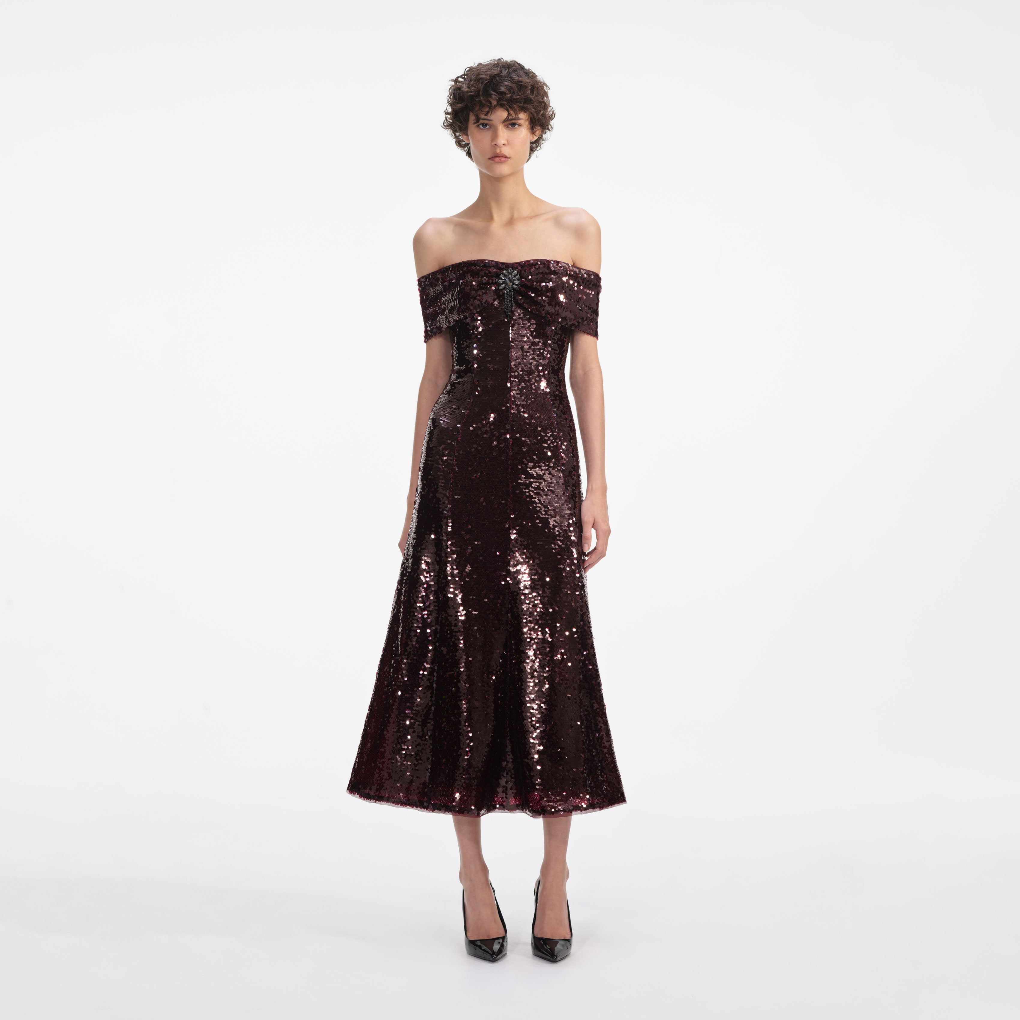 Self-Portrait Sequin Dress - Women Self-Portrait Sequin Dress - Women