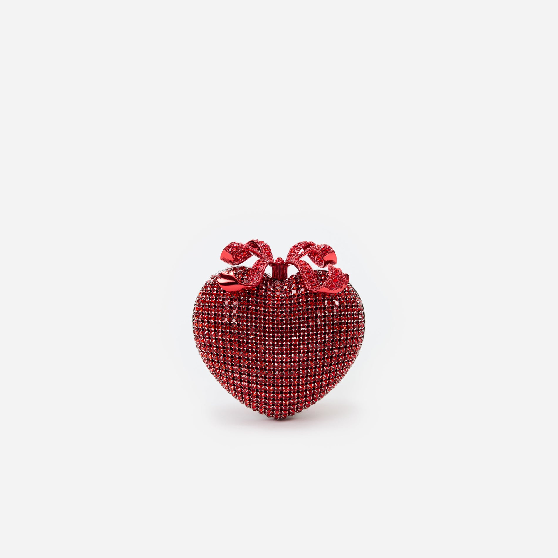 Red Crystal Heart Clutch