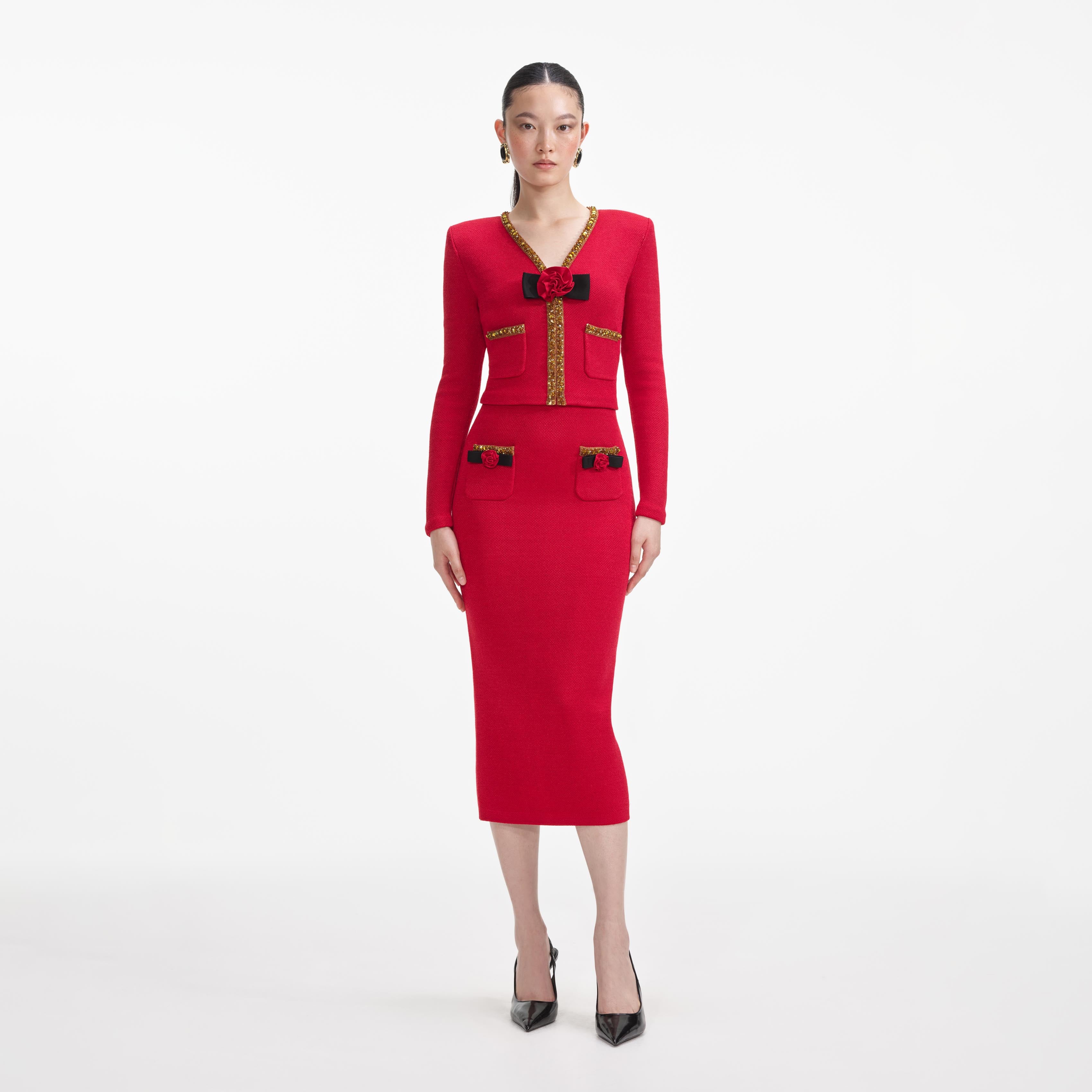 red dress with cardigan One Dress, Two Ways || The Skater
