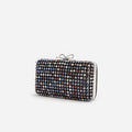 Multi Crystal Chainmail Clutch