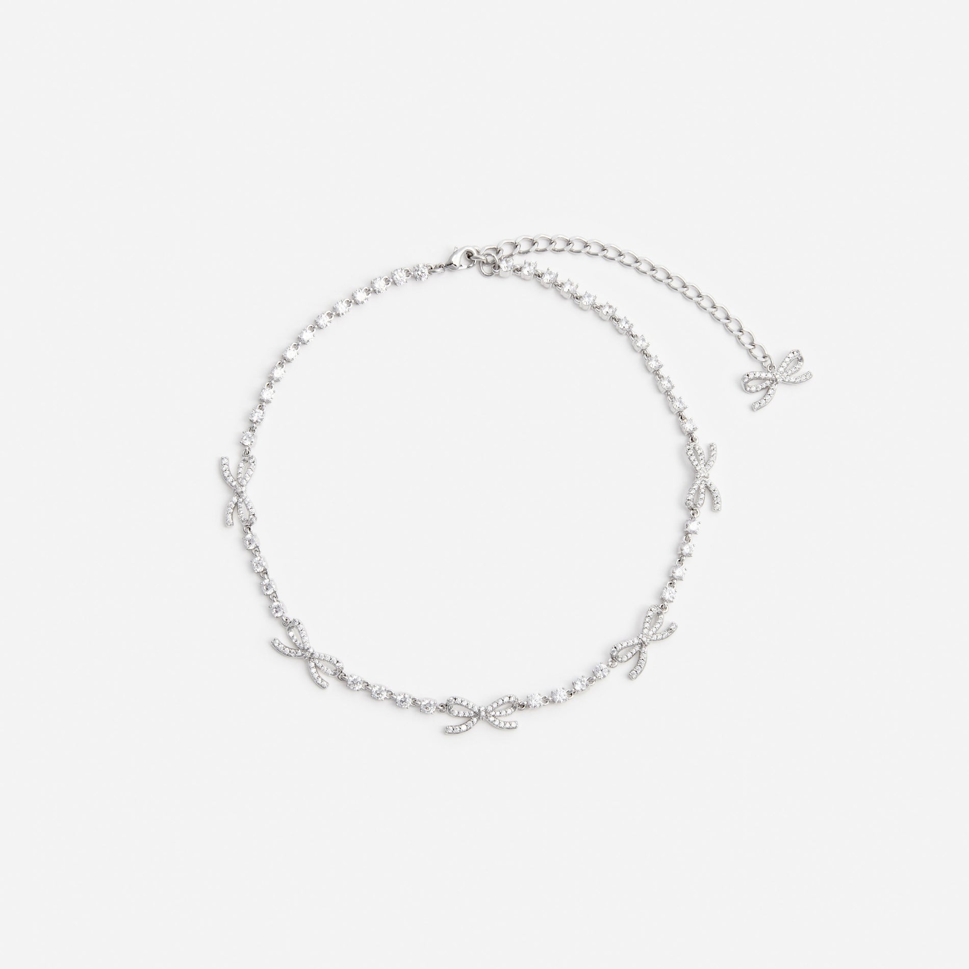Crystal Bow Necklace