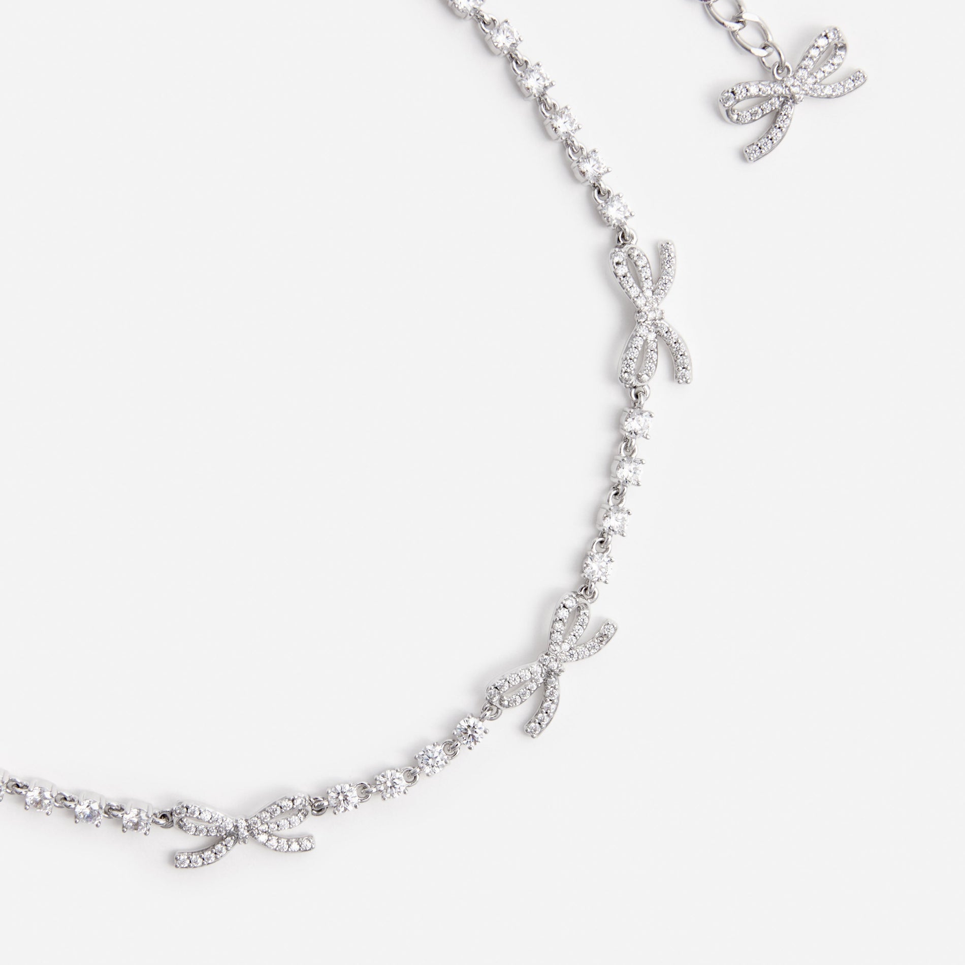Crystal Bow Necklace