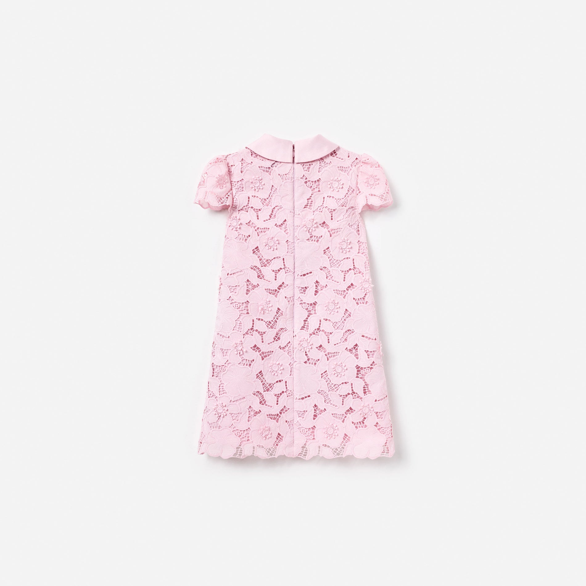 Pink Flower Lace Dress