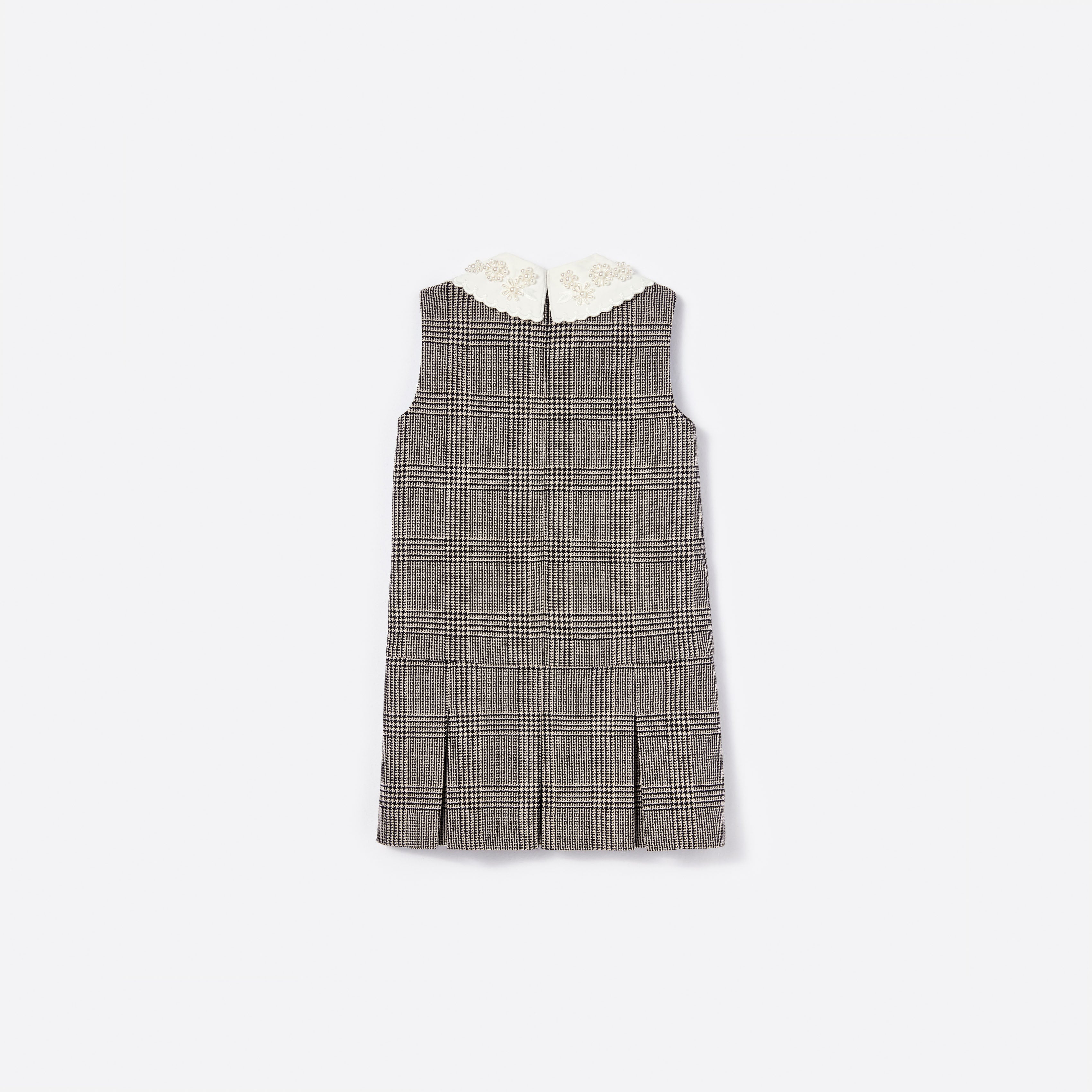 Black Check Sleeveless Dress