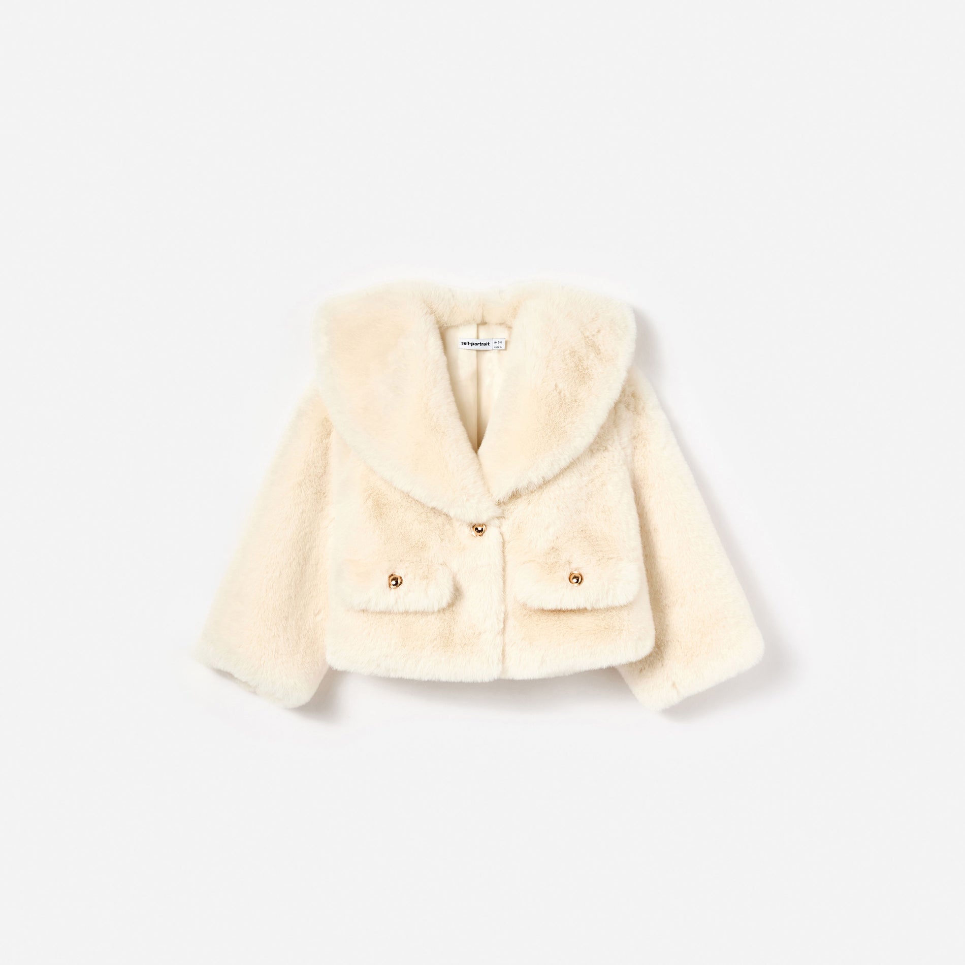 Cream Faux Fur Jacket