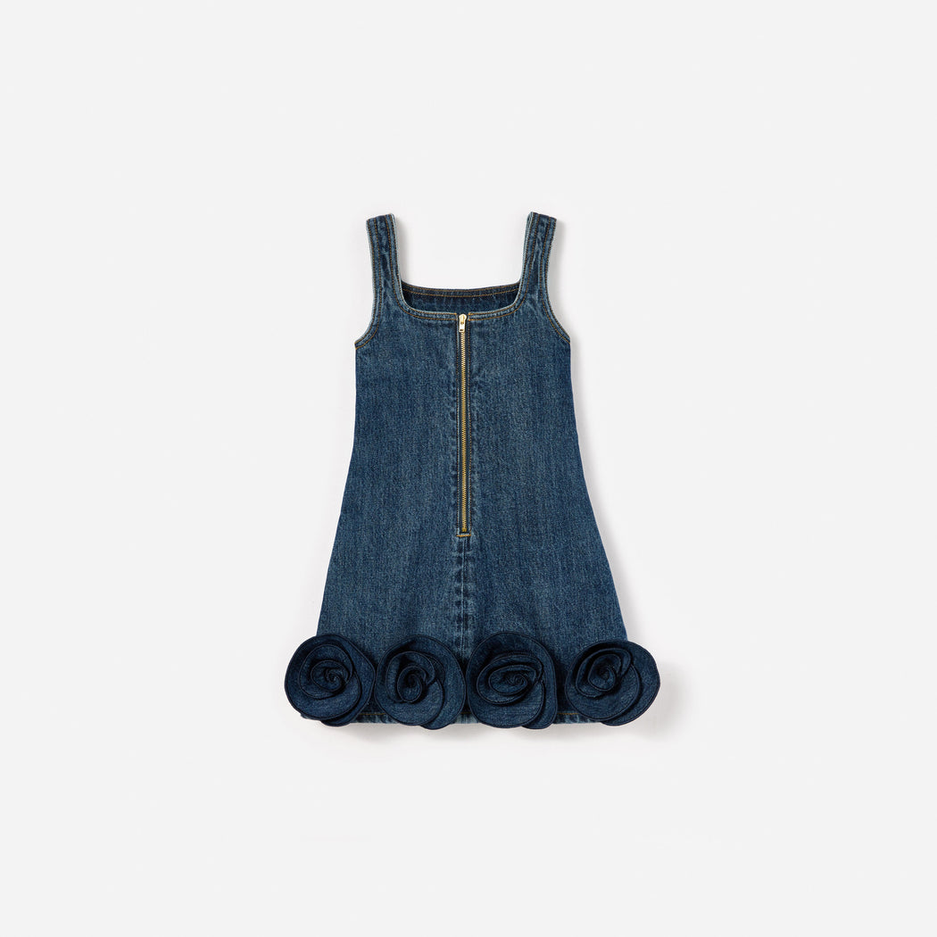 Denim Flower Dress