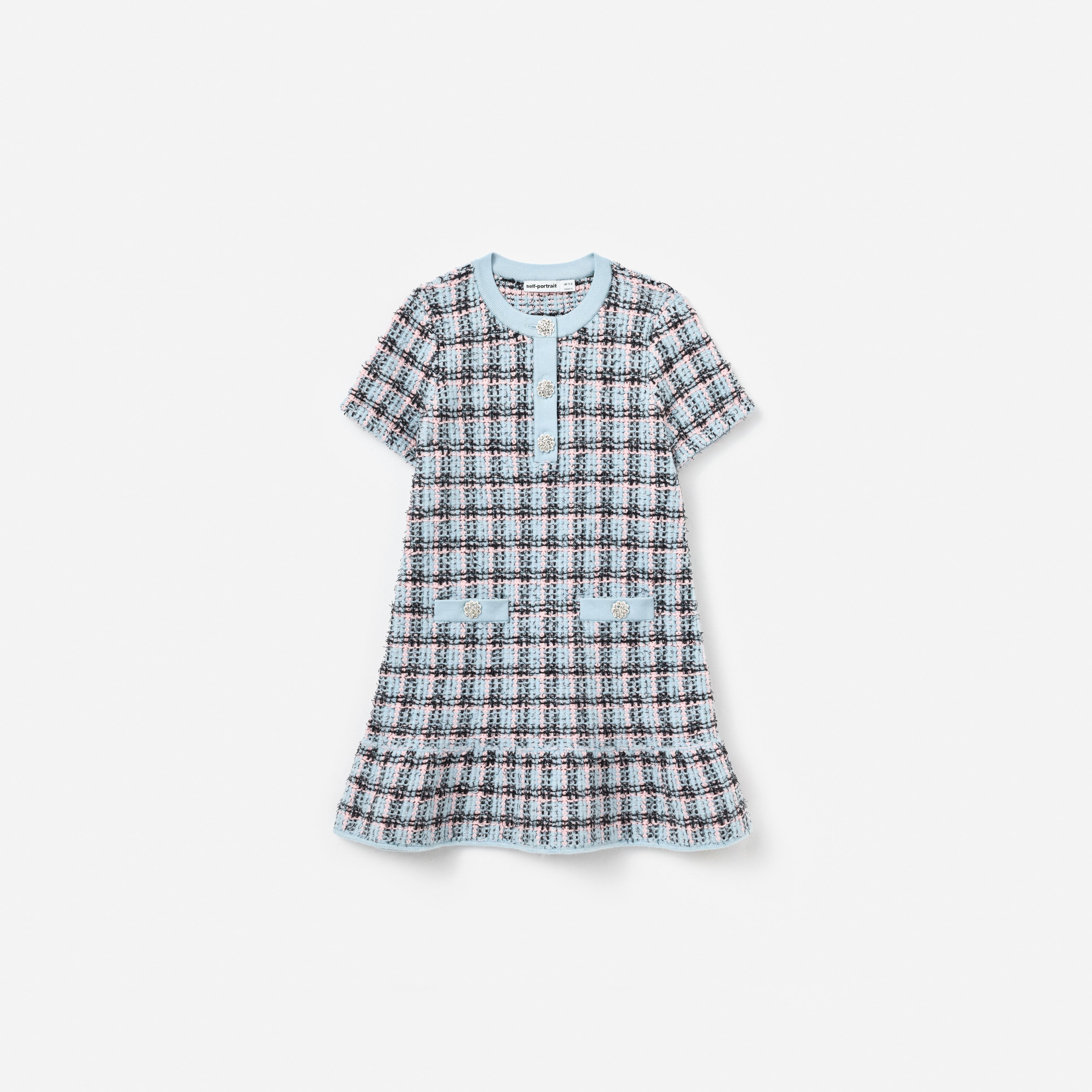self-portrait - Textured Stripe Knit Dress