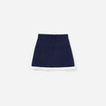 Navy Embellished Knit Skirt