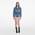 Rhinestone Denim Playsuit